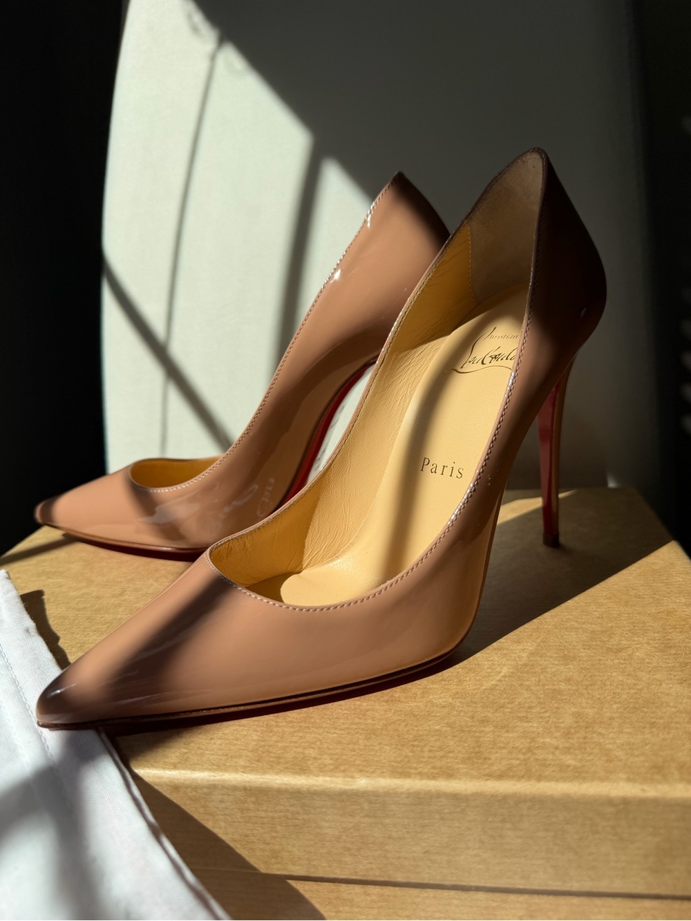 Christian Louboutin 120 mm Pumps - Patent calf leather - Blush - Women ❤️ - Picture 9 of 14